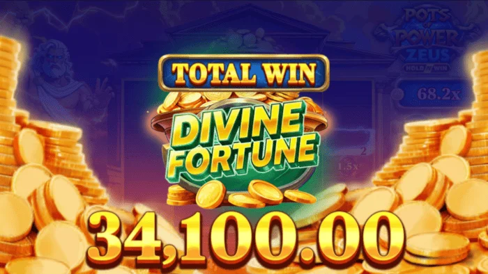 Pots of Power: Zeus - celková výhra z bonusu
