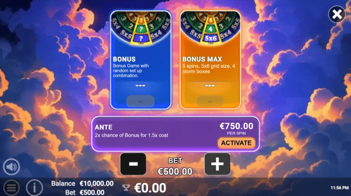 Pots of Power: Zeus - výber bonusu v kolese z 27 konfigurácií